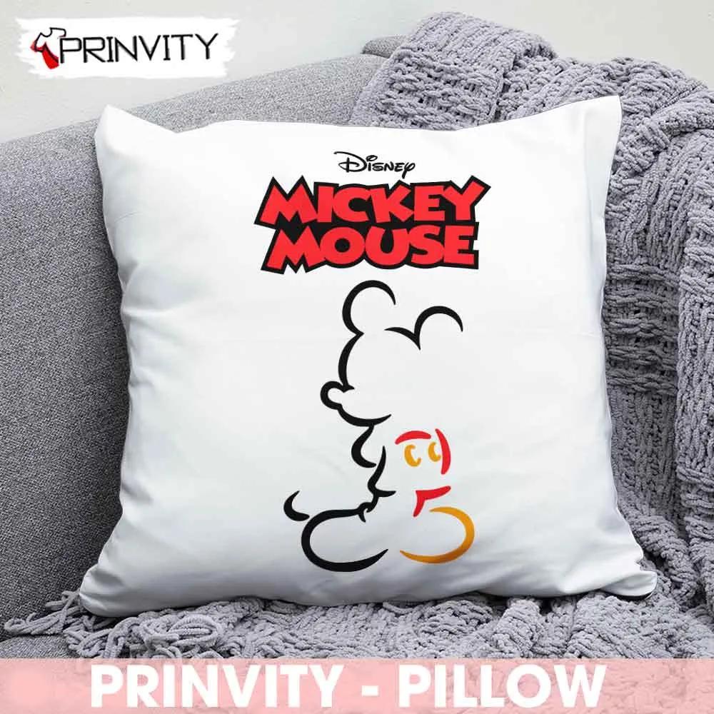 Mickey Mouse Christmas Disney Pillow, Walt Disney, Best Christmas Gifts For Disney Lovers, Merry Disney Christmas, Size 14”x14”, 16”x16”, 18”x18”,20”x20” – Prinvity