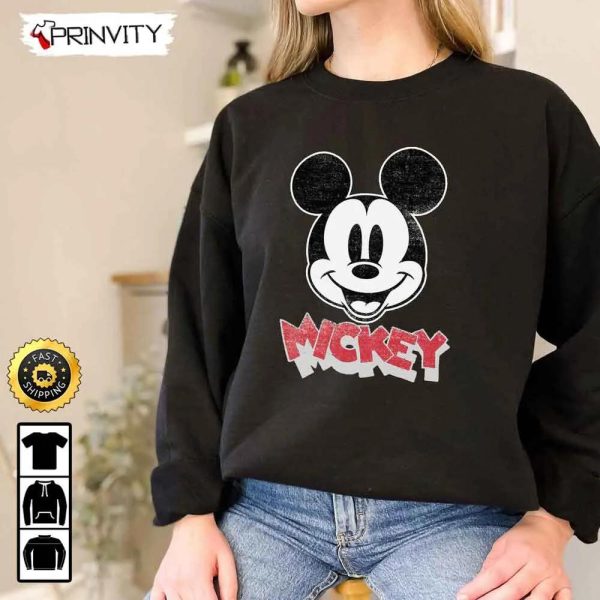 Mickey Mouse Christmas Disney Smile Sweatshirt, Best Christmas Gifts For Disney Lovers, Merry Disney Christmas, Unisex Hoodie, T-Shirt, Long Sleeve – Prinvity