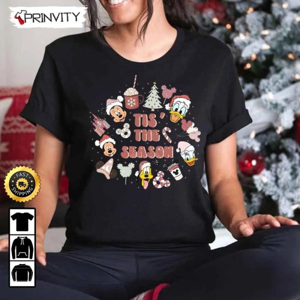 Mickey Mouse Christmas Tis The Season Disney Sweatshirt, Best Christmas Gifts For Disney Lovers, Merry Disney Christmas, Unisex Hoodie, T-Shirt, Long Sleeve – Prinvity