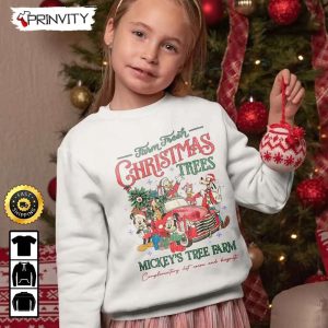 Mickey Mouse Christmas Trees Farm Fresh And Friends Sweatshirt Best Christmas Gifts For Disney Lovers Merry Disney Christmas Unisex Hoodie T Shirt Long Sleeve Prinvity 3