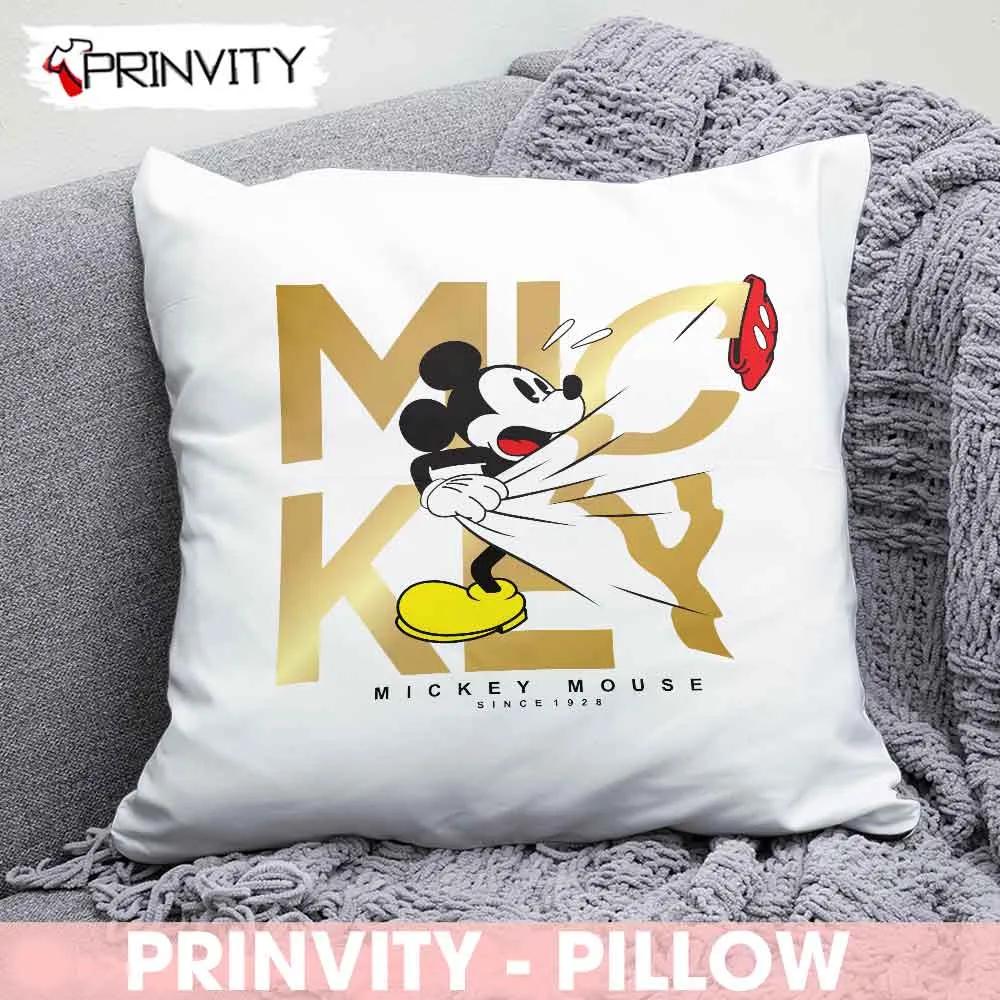 Mickey Mouse Disney Since 1928 Best Christmas Gifts For Pillow, Walt Disney, Merry Christmas, Happy Holidays, Size 14”x14”, 16”x16”, 18”x18”, 20”x20” - Prinvity