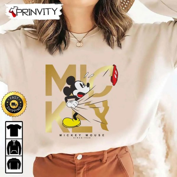 Mickey Mouse Disney Since 1928 Sweatshirt, Walt Disney, Best Christmas Gift For 2022, Merry Christmas, Happy Holidays, Unisex Hoodie, T-Shirt, Long Sleeve – Prinvity