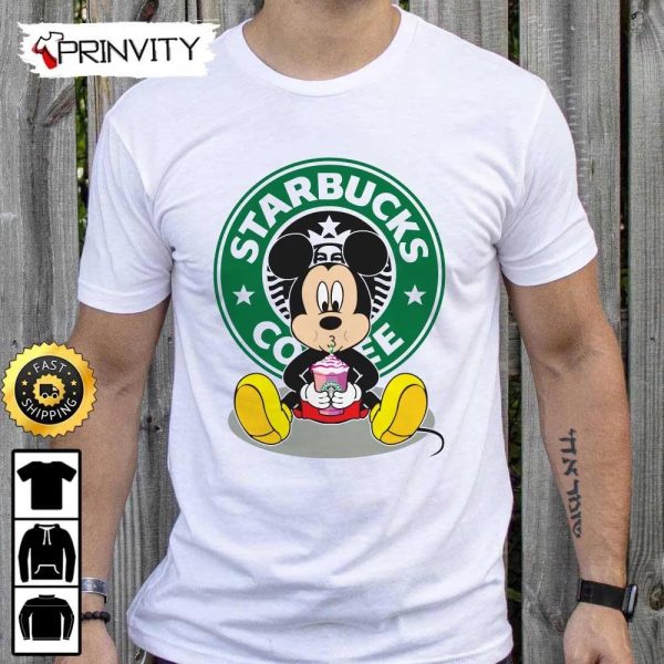 Mickey Mouse Disney Starbucks Coffee Sweatshirt, Walt Disney, Best Christmas Gift For 2022, Merry Christmas, Happy Holidays, Unisex Hoodie, T-Shirt, Long Sleeve – Prinvity