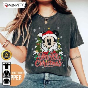 Mickey Mouse Merry Christmas Disney Sweatshirt Best Christmas Gifts For Disney Lovers Merry Disney Christmas Unisex Hoodie T Shirt Prinvity 1