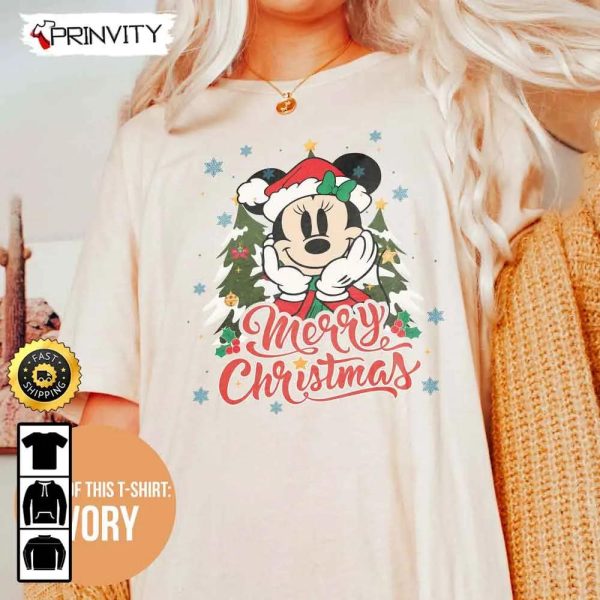 Mickey Mouse Merry Christmas Disney Sweatshirt, Best Christmas Gifts For Disney Lovers, Merry Disney Christmas, Unisex Hoodie, T-Shirt – Prinvity