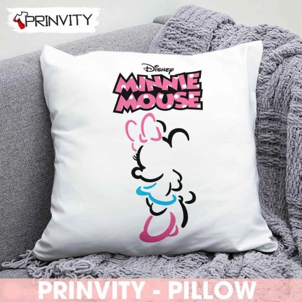 Minnie Mouse Christmas Disney Pillow, Walt Disney, Best Christmas Gifts For Disney Lovers, Merry Disney Christmas, Size 14”x14”, 16”x16”, 18”x18”,20”x20” – Prinvity