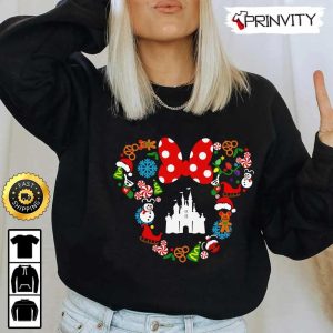 Minnie Mouse Christmas Walt Disney Sweatshirt Best Christmas Gifts For Disney Lovers Merry Disney Christmas Unisex Hoodie T Shirt Long Sleeve Prinvity 1