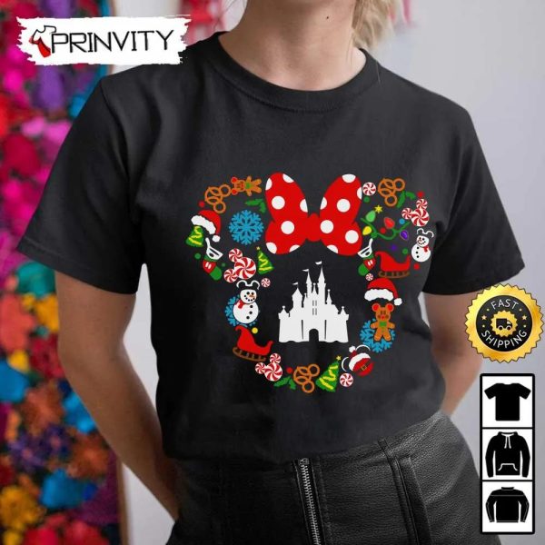 Minnie Mouse Christmas Walt Disney Sweatshirt, Best Christmas Gifts For Disney Lovers, Merry Disney Christmas, Unisex Hoodie, T-Shirt, Long Sleeve – Prinvity
