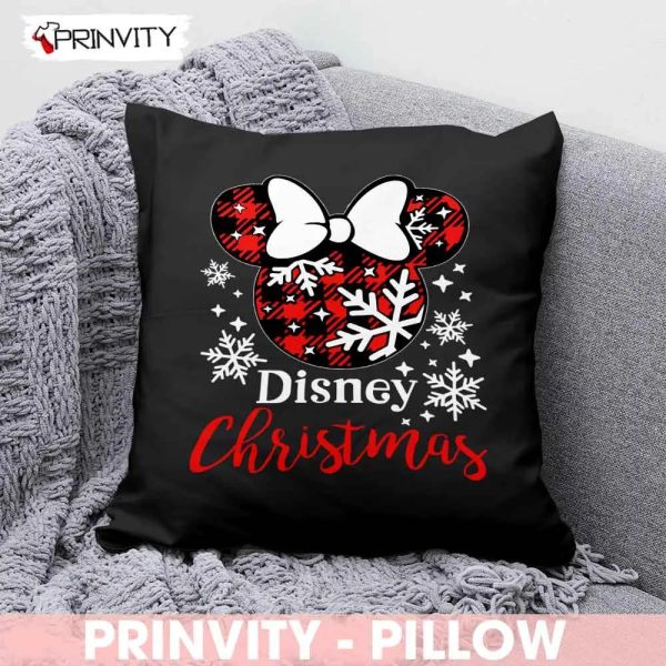 Minnie Mouse Disney Best Christmas Gifts For Pillow, Merry Christmas, Happy Holidays, Size 14”x14”, 16”x16”, 18”x18”, 20”x20” – Prinvity