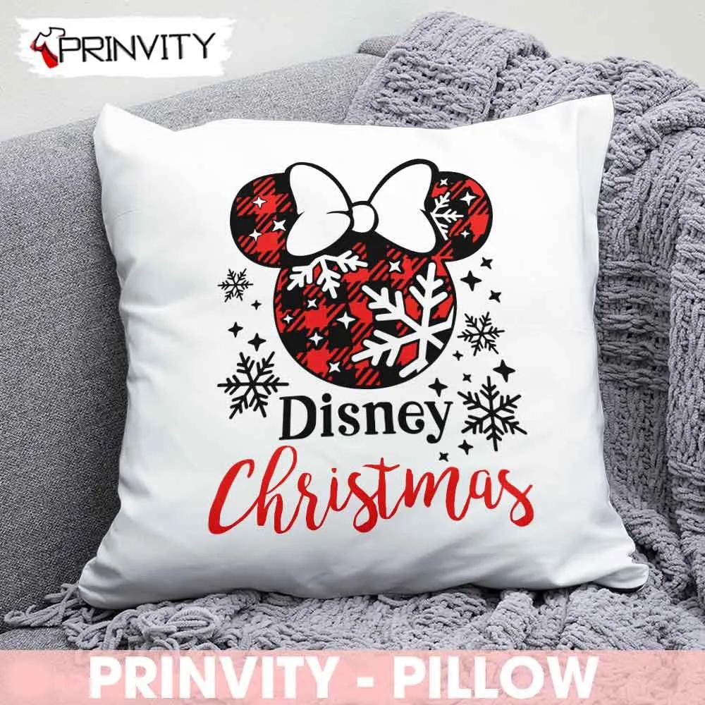Minnie Mouse Disney Best Christmas Gifts For Pillow, Merry Christmas, Happy Holidays, Size 14”x14”, 16”x16”, 18”x18”, 20”x20” - Prinvity