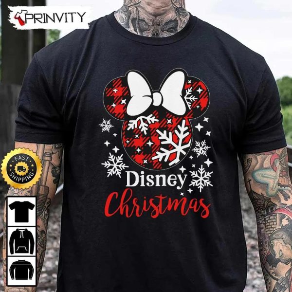 Minnie Mouse Disney Christmas Sweatshirt, Best Christmas Gift For 2022, Merry Christmas, Happy Holidays, Unisex Hoodie, T-Shirt, Long Sleeve – Prinvity