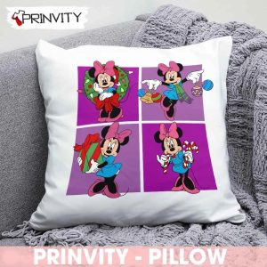 Minnie Mouse Walt Disney Christmas Funny Pillow Best Christmas Gifts For Disney Lovers Merry Disney Christmas Prinvity 1
