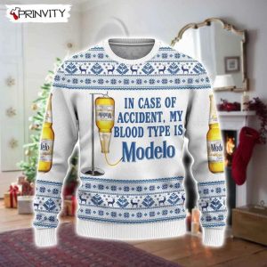 Modelo Beer Ugly Christmas Sweater Faux Wool Sweater Gifts For Beer Lovers International Beer Day Best Christmas Gifts For 2022 Prinvity 2