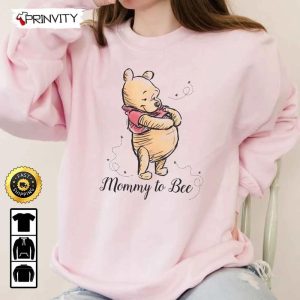 Mommy To Bee Pooh Disney Sweatshirt Pregnancy Revea Best Christmas Gifts 2022 Best Gifts For Mom Unisex Hoodie T Shirt Long Sleeve Prinvity 3