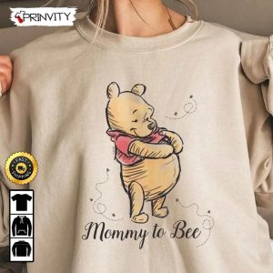 Mommy To Bee Pooh Disney Sweatshirt Pregnancy Revea Best Christmas Gifts 2022 Best Gifts For Mom Unisex Hoodie T Shirt Long Sleeve Prinvity 4