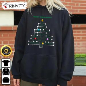 Pacman Christmas Sweatshirt Best Christmas Gift For 2022 Happy Holidays Unisex Hoodie T Shirt Long Sleeve Prinvity 3