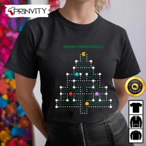 Pacman Christmas Sweatshirt Best Christmas Gift For 2022 Happy Holidays Unisex Hoodie T Shirt Long Sleeve Prinvity 5