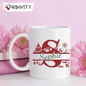 Personalized Custome Name Alphabet Red Christmas Mug Size 11oz 15oz Best Christmas Gifts For 2022 Merry Christmas Prinvity 1