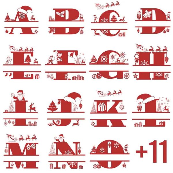 Personalized Custome Name Alphabet Red Christmas Mug, Size 11Oz & 15Oz, Best Christmas Gifts For 2022, Merry Christmas – Prinvity