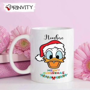 Personalized Donal Duck Merry Christmas Disney Mug Custom Name Best Christmas Gifts 2022 Happy Holidays Prinvity 1