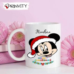 Personalized Minnie Mouse Merry Christmas Mug Custom Name Best Christmas Gifts 2022 Happy Holidays Prinvity 1