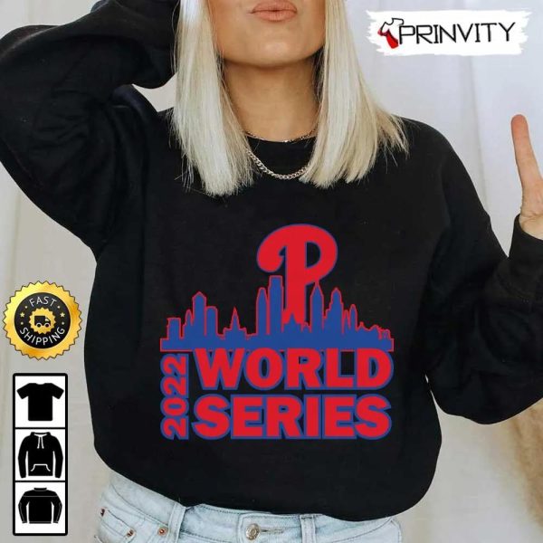 Philadelphia Phillies World Series 2022 Champions T-Shirt, Major League Baseball, Gifts For Fans Baseball Mlb, Unisex Hoodie, Sweatshirt, Long Sleeve – Prinvity