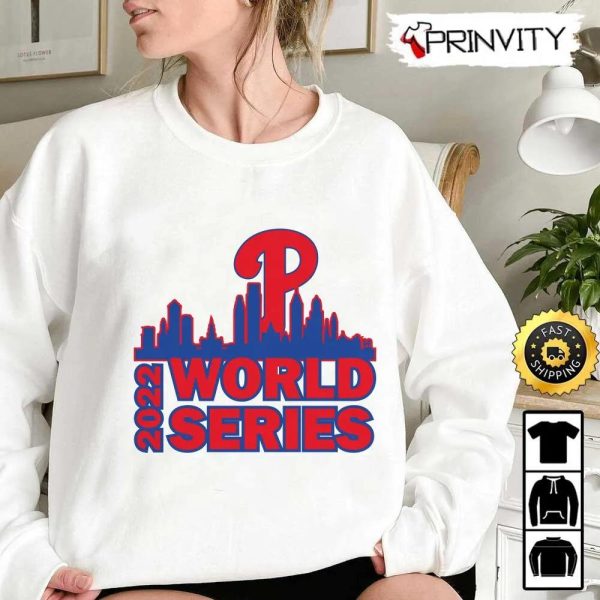Philadelphia Phillies World Series 2022 Champions T-Shirt, Major League Baseball, Gifts For Fans Baseball Mlb, Unisex Hoodie, Sweatshirt, Long Sleeve – Prinvity