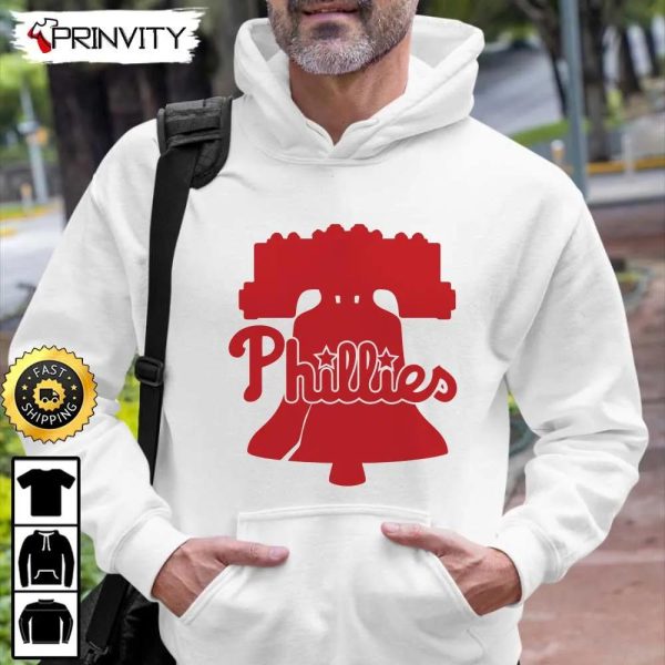 Phillies Logo World Series 2022 Champions T-Shirt, Major League Baseball, Gifts For Fans Baseball Mlb, Unisex Hoodie, Sweatshirt, Long Sleeve – Prinvity