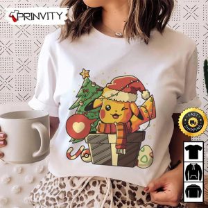 Pikachu Pokemon Best Christmas Gift For Sweatshirt Merry Christmas Happy Holidays Unisex Hoodie T Shirt Long Sleeve Prinvity 2