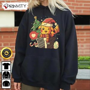 Pikachu Pokemon Best Christmas Gift For Sweatshirt Merry Christmas Happy Holidays Unisex Hoodie T Shirt Long Sleeve Prinvity 6