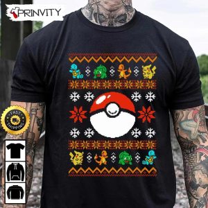 Pokemon Merry Christmas Ugly Sweatshirt Best Christmas Gifts 2022 Happy Holidays Unisex Hoodie T Shirt Long Sleeve Prinvity 1