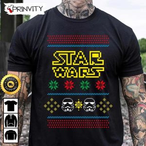 Star Wars Christmas Ugly Sweatshirt, Best Christmas Gifts 2022, Happy Holidays, Unisex Hoodie, T-Shirt, Long Sleeve - Prinvity