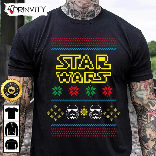 Star Wars Christmas Ugly Sweatshirt, Best Christmas Gifts 2022, Happy Holidays, Unisex Hoodie, T-Shirt, Long Sleeve – Prinvity