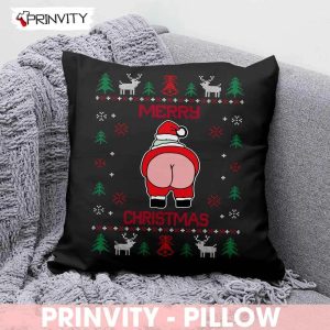 Santa Merry Christmas Funny Pillow Best Christmas Gifts For 2022 Happy Holidays Prinvity HDCom0104 1
