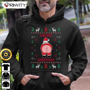 Santa Merry Christmas Funny Sweatshirt Best Christmas Gifts For 2022 Happy Holidays Unisex Hoodie T Shirt Long Sleeve Prinvity HDCom0104 2