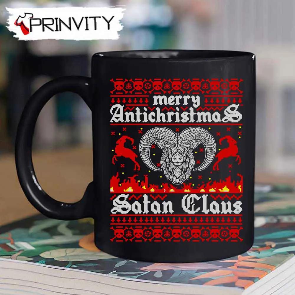 Satan Claus Merry Antichristmas Mug, Size 11oz & 15oz, Best Christmas Gifts 2022, Happy Holidays - Prinvity
