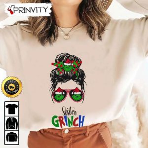 Sister Grinch Merry Christmas Sweatshirt Best Christmas Gift For 2022 Merry Christmas Happy Holidays Unisex Hoodie T Shirt Long Sleeve Prinvity 4