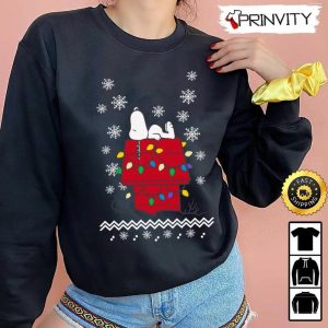 Snoopy Christmas Sweatshirt Best Christmas Gift For Snoopy Lover Merry Christmas Happy Holidays Unisex Hoodie T Shirt Long Sleeve Prinvity 2