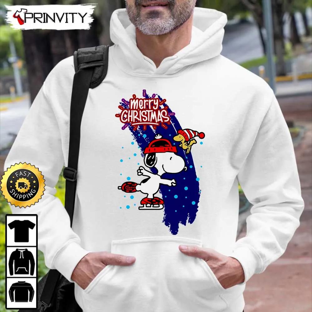 Snoopy Merry Christmas Sweatshirt, Best Christmas Gifts 2022, Happy Holidays, Unisex Hoodie, T-Shirt, Long Sleeve - Prinvity