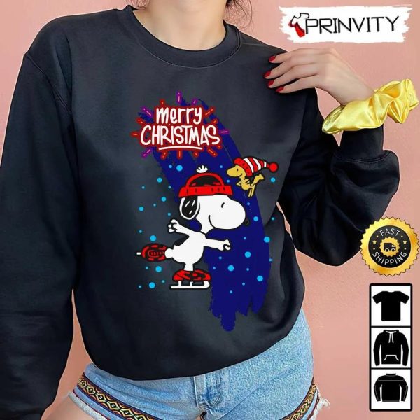 Snoopy Merry Christmas Sweatshirt, Best Christmas Gifts 2022, Happy Holidays, Unisex Hoodie, T-Shirt, Long Sleeve – Prinvity