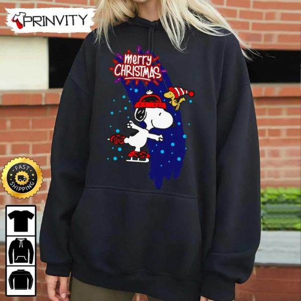 Snoopy Merry Christmas Sweatshirt, Best Christmas Gifts 2022, Happy Holidays, Unisex Hoodie, T-Shirt, Long Sleeve – Prinvity