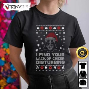 Star Wars Merry Christmas Ugly Sweatshirt I Find Your Lack Of Cheer Disturbing Best Christmas Gifts 2022 Happy Holidays Unisex Hoodie T Shirt Long Sleeve Prinvity 5