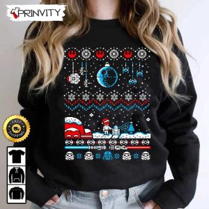 Star Wars Ugly Sweatshirt Best Gifts For Star Wars Fans Merry Christmas Happy Holidays Unisex Hoodie T Shirt Long Sleeve Prinvity HDCom0091 3