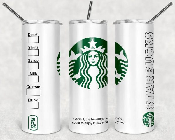 Starbucks 20oz Skinny Tumbler, Drink Tee And Coffee, Best Christmas Gifts For 2022- Prinvity