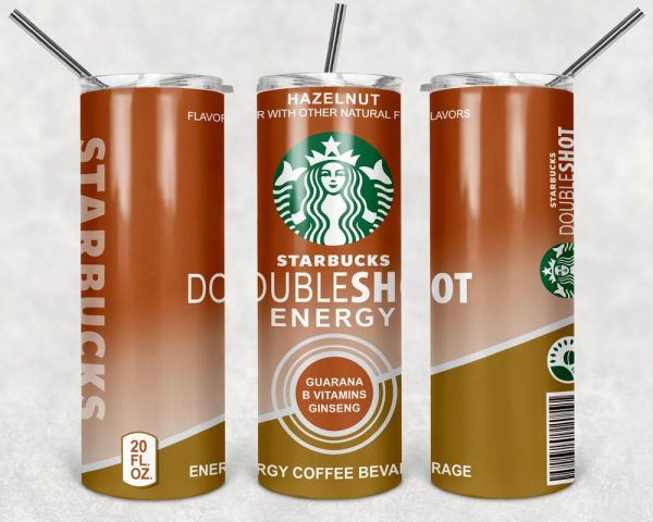 Starbucks Doubleshot Energy Hazelnut 20oz Skinny Tumbler, Best Christmas Gifts For 2022- Prinvity