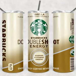 Starbucks Doubleshot Energy Vanilla 20oz Skinny Tumbler, Best Christmas Gifts For 2022- Prinvity