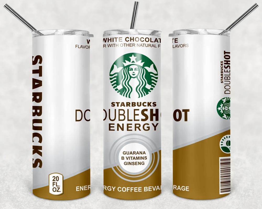 Starbucks Doubleshot Energy White Chocolate 20oz Skinny Tumbler, Best Christmas Gifts For 2022- Prinvity