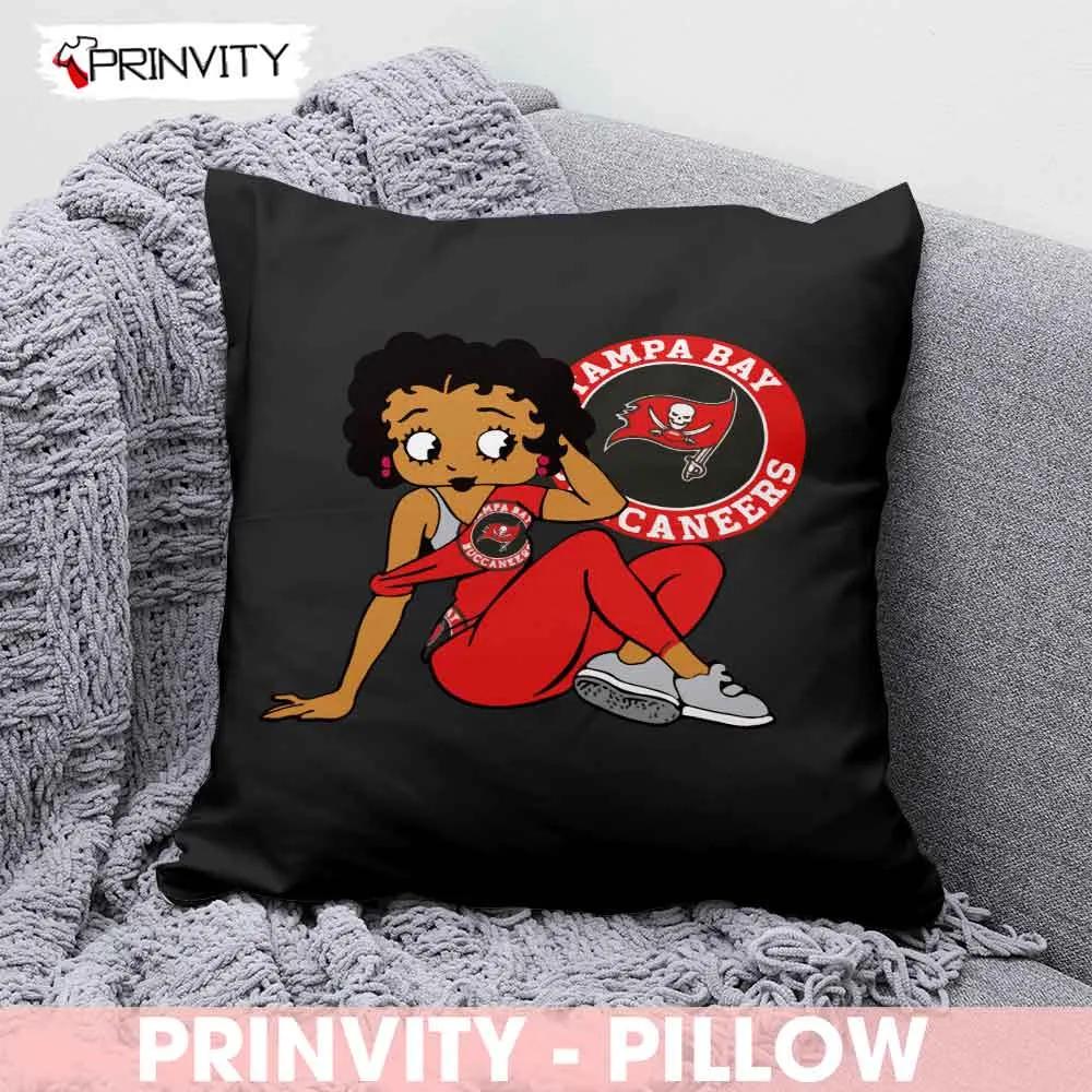 Tampa Bay Buccaneers Girl NFL Pillow, National Football League, Best Christmas Gifts For Fans, Size 14''x14'', 16''x16'', 18''x18'', 20''x20' - Prinvity