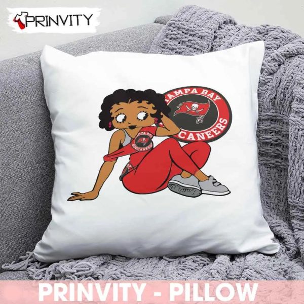 Tampa Bay Buccaneers Girl NFL Pillow, National Football League, Best Christmas Gifts For Fans, Size 14”x14”, 16”x16”, 18”x18”, 20”x20′ – Prinvity