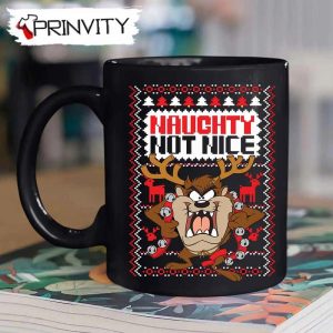 Taz Naughty Not Nice Mery Christmas Mug Looney Tunes Merrie Melodies Best Christmas Gifts 2022 Happy Holidays Prinvity 1